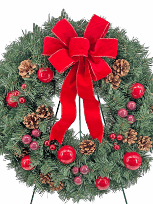 24" Pine Wreath #W438